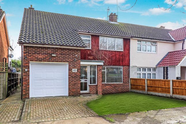 Thumbnail Semi-detached house for sale in Sparrows Herne, Basildon