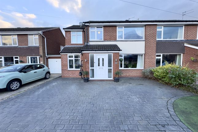 Thumbnail Semi-detached house for sale in Tapley Avenue, Poynton, Stockport