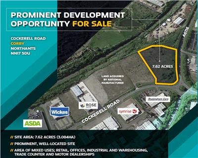 Thumbnail Land for sale in Cockerell Road, Corby, Northants