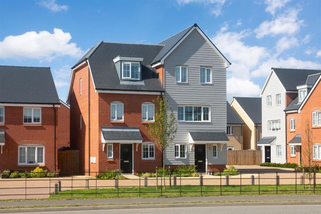 Thumbnail Town house for sale in Waits Close, Bury St. Edmunds