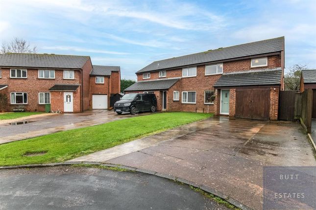 Thumbnail Semi-detached house for sale in Cornmill Crescent, Alphington, Exeter