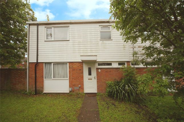 Thumbnail End terrace house to rent in Bromley Gardens, Houghton Regis, Dunstable, Bedfordshire