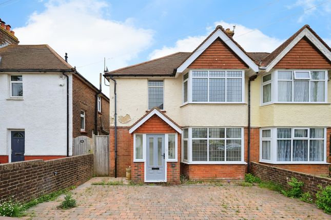 Thumbnail Semi-detached house for sale in Crunden Road, Eastbourne