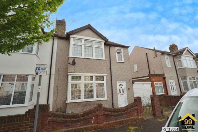 Thumbnail Semi-detached house to rent in Knighton Road, Romford, Greater London