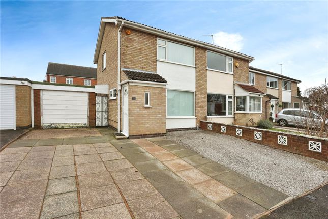 Thumbnail Semi-detached house for sale in Kinross Crescent, Loughborough, Leicestershire