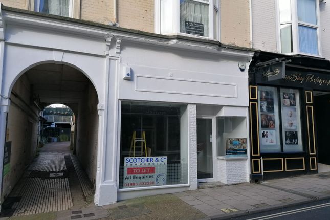 Retail premises to let in High Street, Ryde