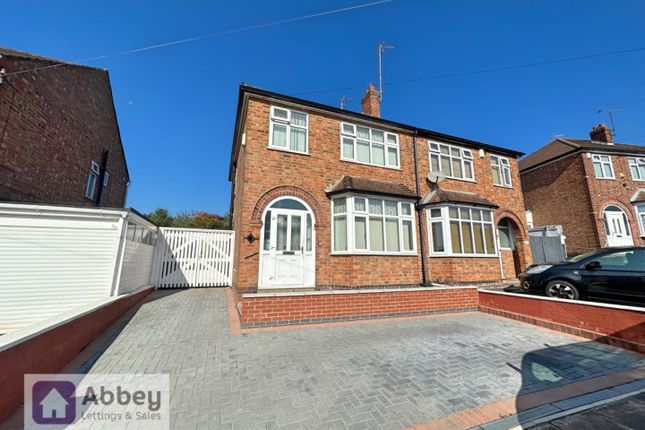 Thumbnail Semi-detached house for sale in Milverton Avenue, Leicester