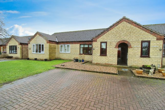 Thumbnail Terraced bungalow for sale in Malvern Close, North Hykeham, Lincoln