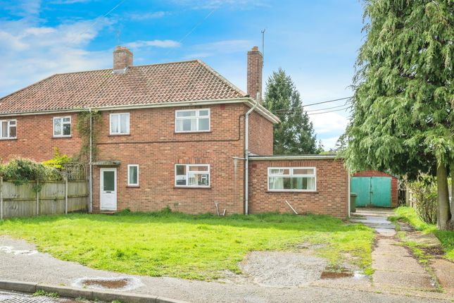 Thumbnail Semi-detached house for sale in Heath Close, Great Witchingham, Norwich