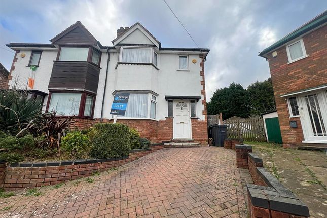 Thumbnail Semi-detached house to rent in Woodvale Road, Hall Green, Birmingham