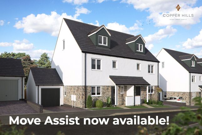 Thumbnail Semi-detached house for sale in Cricket Field Crescent, Copper Hills, Hayle, Cornwall
