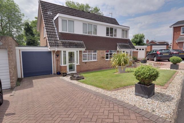 Thumbnail Semi-detached house for sale in Wulfric Close, Penkridge, Staffordshire