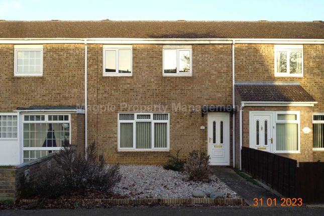 Thumbnail Terraced house to rent in Regents Close, Eaton Socon, St Neots