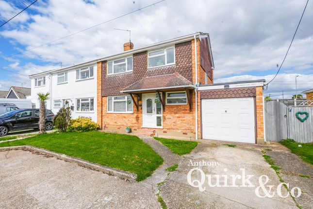 Thumbnail Semi-detached house for sale in Cassel Avenue, Canvey Island