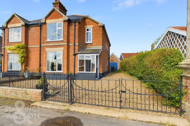 Thumbnail Semi-detached house for sale in Low Bungay Road, Loddon, Norwich