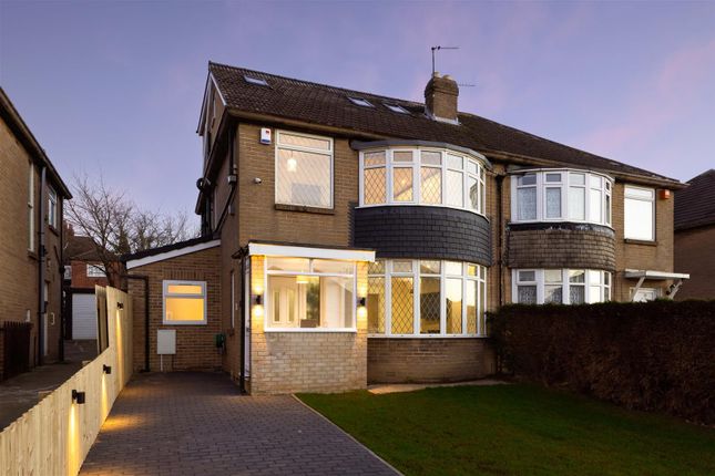 Thumbnail Semi-detached house for sale in Carr Manor Drive, Moortown, Leeds