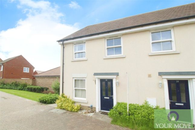 Thumbnail End terrace house to rent in Wagtail Walk, Finberry, Ashford, Kent