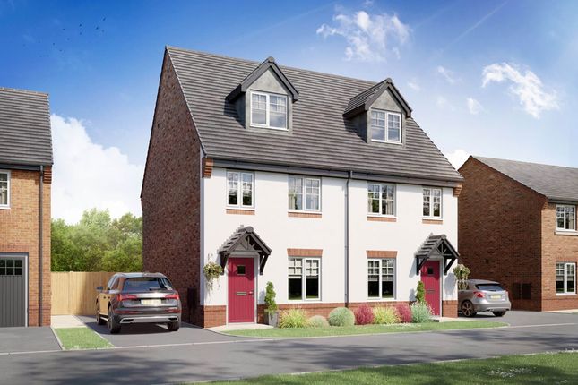 Thumbnail Semi-detached house for sale in "The Braxton - Plot 270" at Waterlode, Nantwich