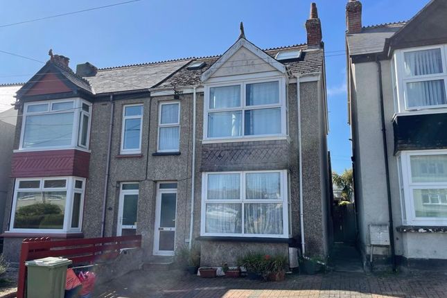 Semi-detached house for sale in Porth Bean Road, Porth, Newquay
