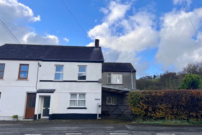 Semi-detached house for sale in Crugybar, Llanwrda, Carmarthenshire.
