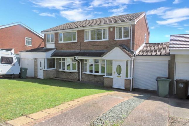 Thumbnail Semi-detached house to rent in Longacres, Hednesford, Cannock