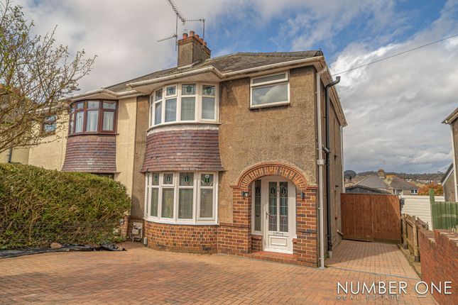 Thumbnail Semi-detached house for sale in Badminton Road, Newport