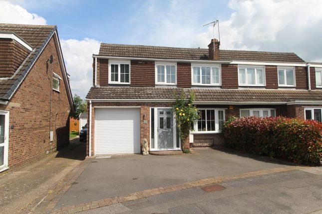 Semi-detached house for sale in Hallcroft Avenue, Countesthorpe, Leicester