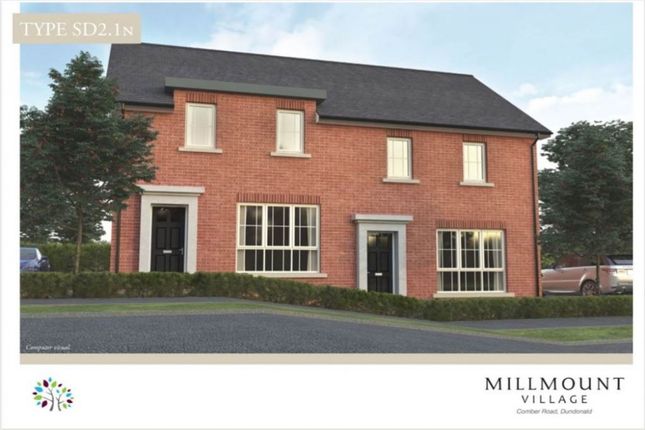 Semi-detached house for sale in Millmount Village, Comber Road, Dundonald