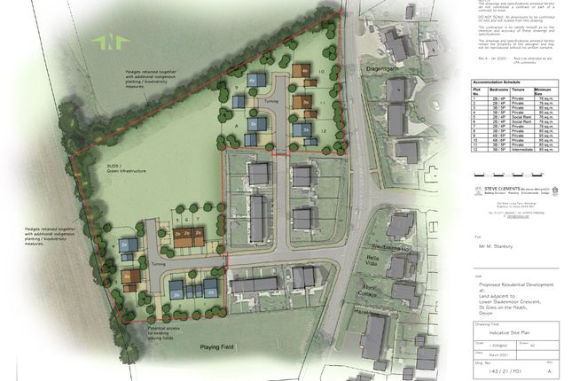 Thumbnail Land for sale in Development Site For 12 Dwellings, Lower Sladesmoor Crescent, St Giles On The Heath