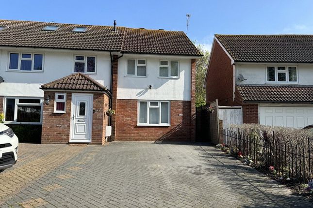 Thumbnail End terrace house to rent in Langley Drive, Crawley, West Sussex