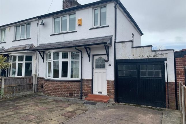 Thumbnail Semi-detached house to rent in Bazley Road, Northenden, Manchester