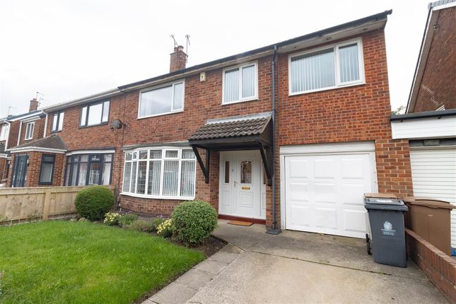 Semi-detached house for sale in Whitecliff Close, North Shields