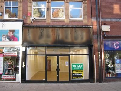 Retail premises to let in Station Street, Burton Upon Trent, Staffordshire