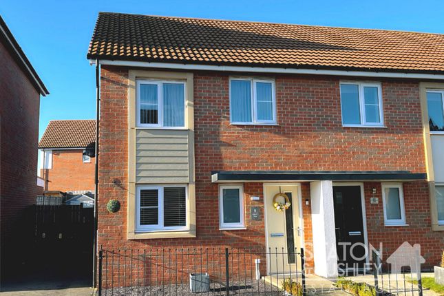 Thumbnail End terrace house for sale in Bilberry Drive, Shirebrook