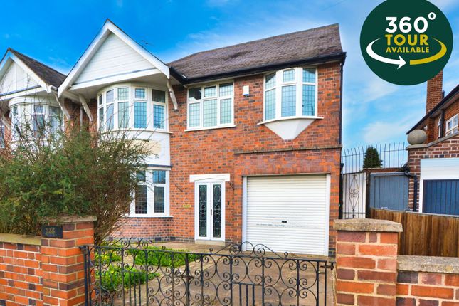 Thumbnail Detached house for sale in Glenfield Road, Western Park, Leicester
