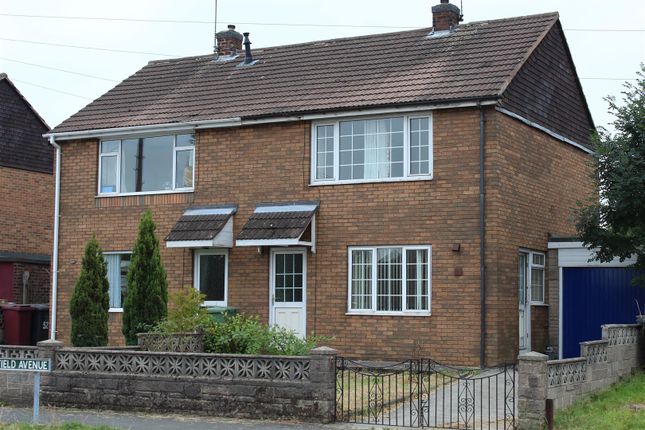 Thumbnail Semi-detached house to rent in Masefield Avenue, Holmewood. Chesterfield, Derbyshire