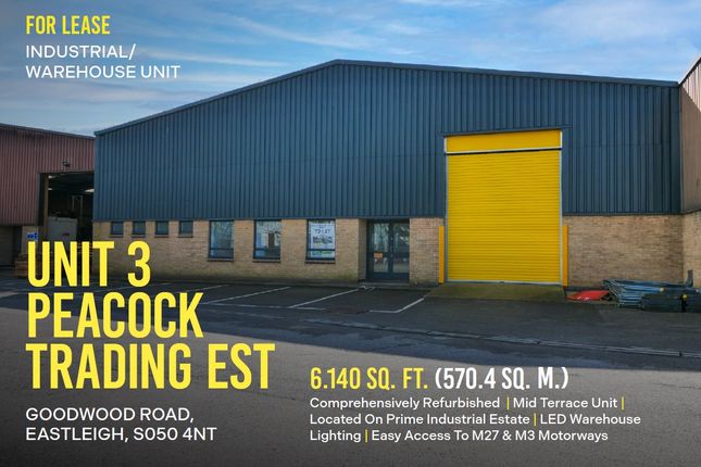 Industrial to let in Unit 3 Peacock Trading Estate, Goodwood Road, Eastleigh