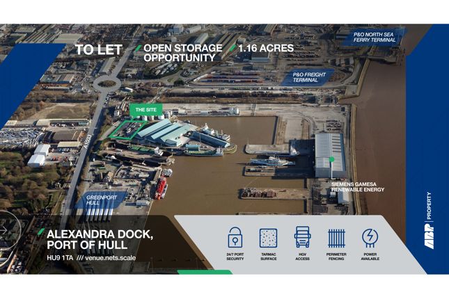 Thumbnail Land to let in Open Storage, Alexandra Dock, Hull, East Yorkshire