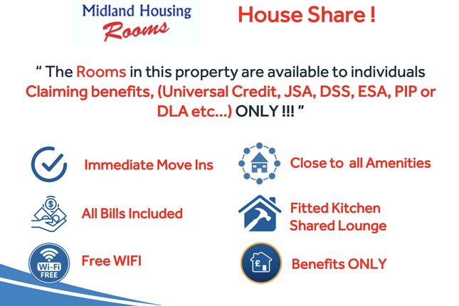 Shared accommodation to rent in Saxelby Close, Birmingham