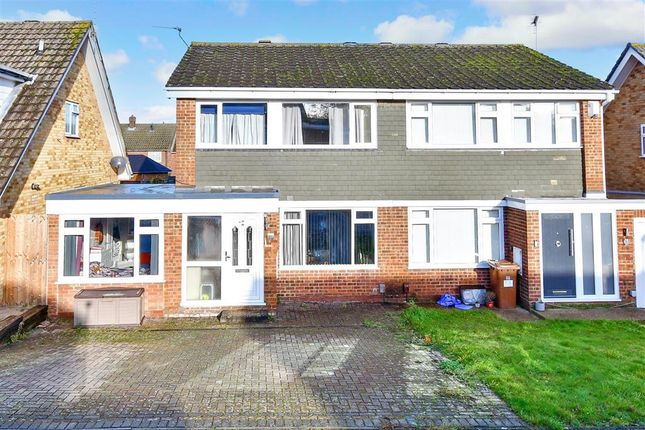 Semi-detached house for sale in Winchester Avenue, Walderslade, Chatham, Kent
