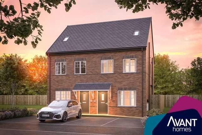 Thumbnail Semi-detached house for sale in "The Baildon" at Cookson Way, Brough With St. Giles, Catterick Garrison