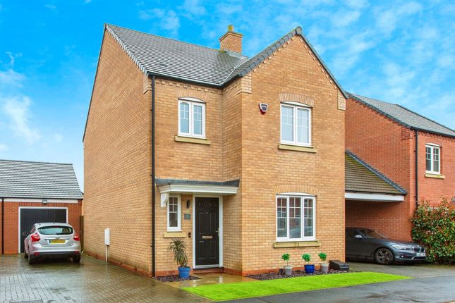 Thumbnail Link-detached house for sale in The Turrets, Thorpe Street, Raunds, Wellingborough