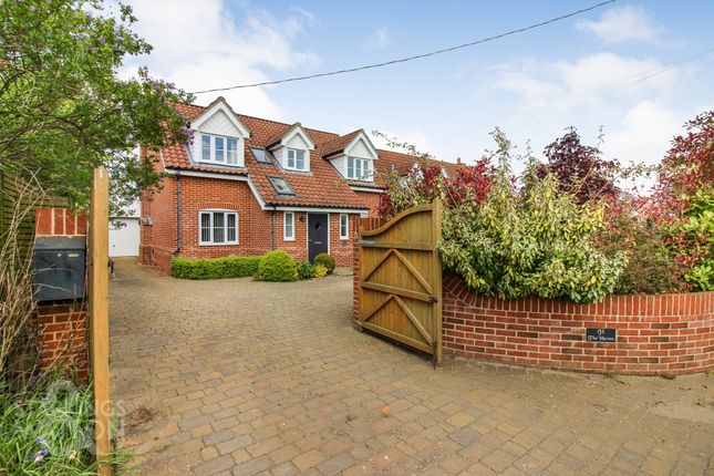 Thumbnail Detached house for sale in The Street, Ashwellthorpe, Norwich