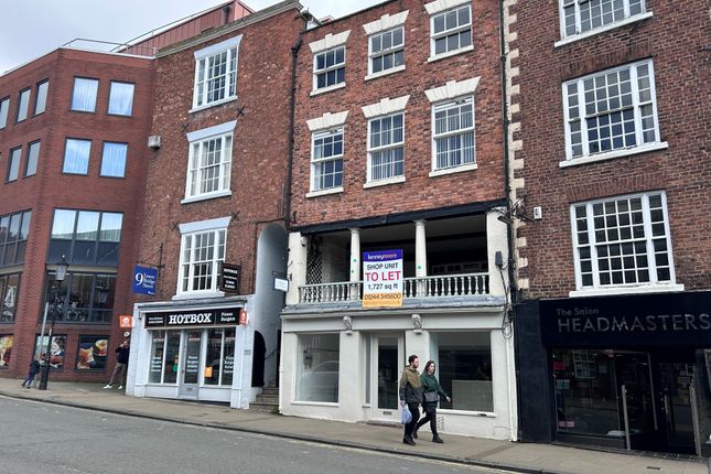 Retail premises to let in Lower Bridge Street, Chester