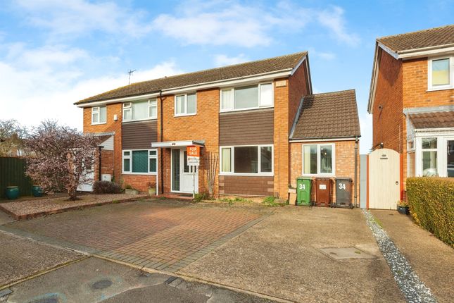 Thumbnail Semi-detached house for sale in Wilmington Court, Loughborough