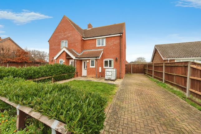 Semi-detached house for sale in Church Road, Old Newton, Stowmarket