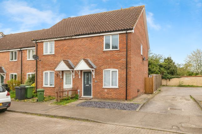Thumbnail End terrace house for sale in Thorpe Drive, Attleborough, Norfolk