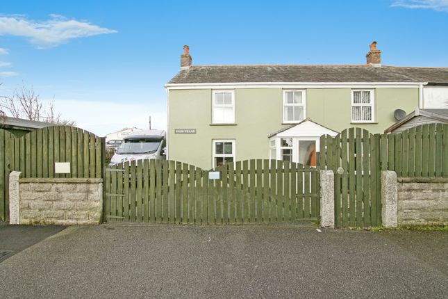 Thumbnail End terrace house for sale in School Road, Summercourt, Newquay, Cornwall