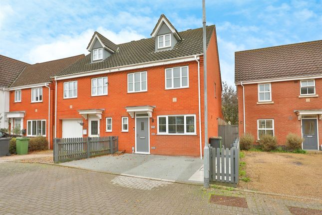 Semi-detached house for sale in Burroughs Way, Wymondham