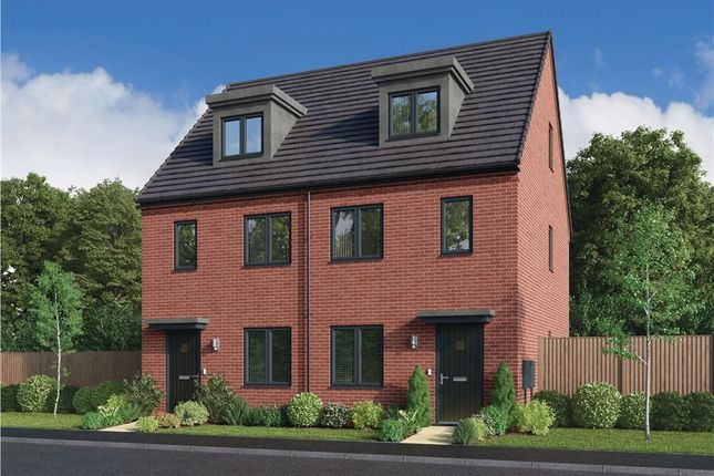 Thumbnail Semi-detached house for sale in "The Calderton" at Cold Hesledon, Seaham